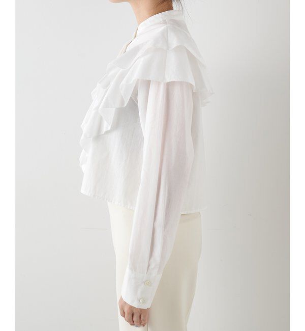 THE PAUSE「【THE PAUSE】フリルショートシャツ」|シャツ・ブラウス|