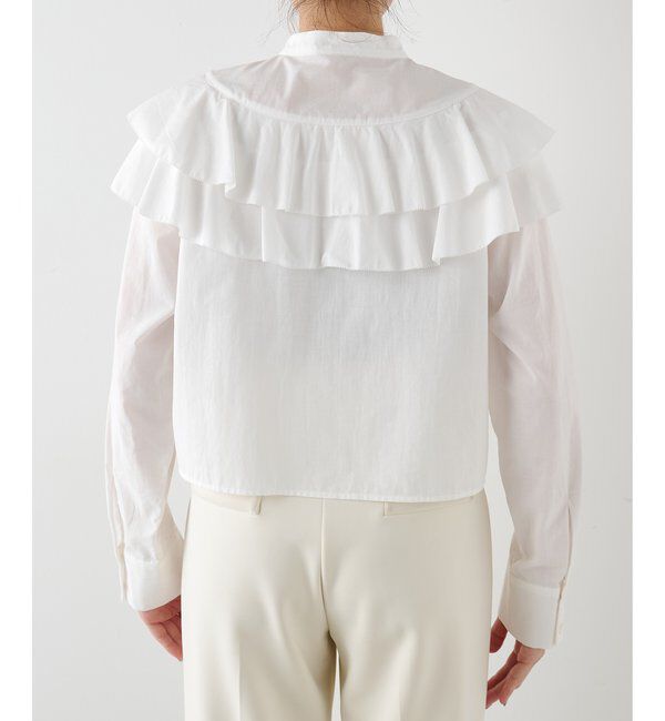 THE PAUSE「【THE PAUSE】フリルショートシャツ」|シャツ・ブラウス|