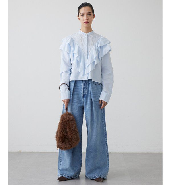 THE PAUSE「【THE PAUSE】フリルショートシャツ」|シャツ・ブラウス|