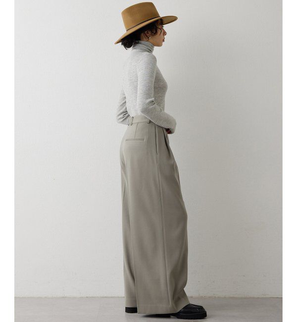  「ワイドタックパンツ」|チノ|