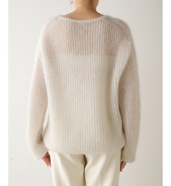  「ラメモヘヤニットプルオーバー」|ニット・セーター|