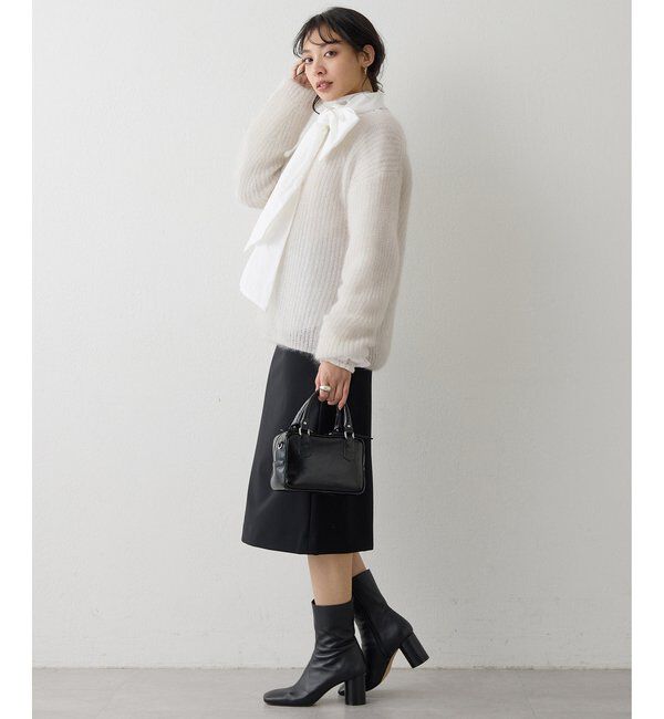  「ラメモヘヤニットプルオーバー」|ニット・セーター|