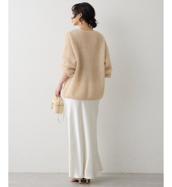  「ラメモヘヤニットプルオーバー」|ニット・セーター|