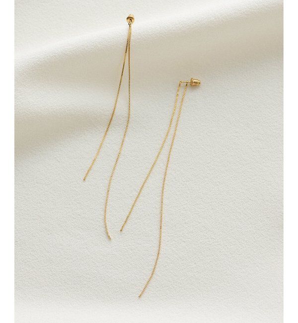 THE PAUSE「【THE PAUSE】2WAYチェーンピアス」|リング|ゴールド