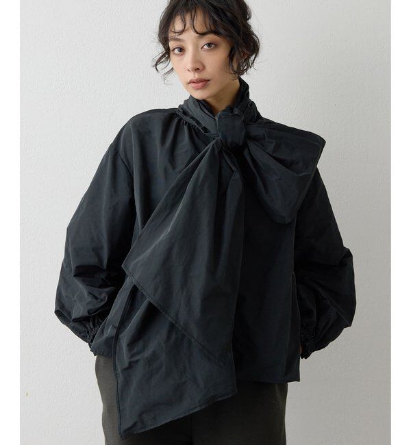  「メモリータフタボウブラウス」|シャツ・ブラウス|