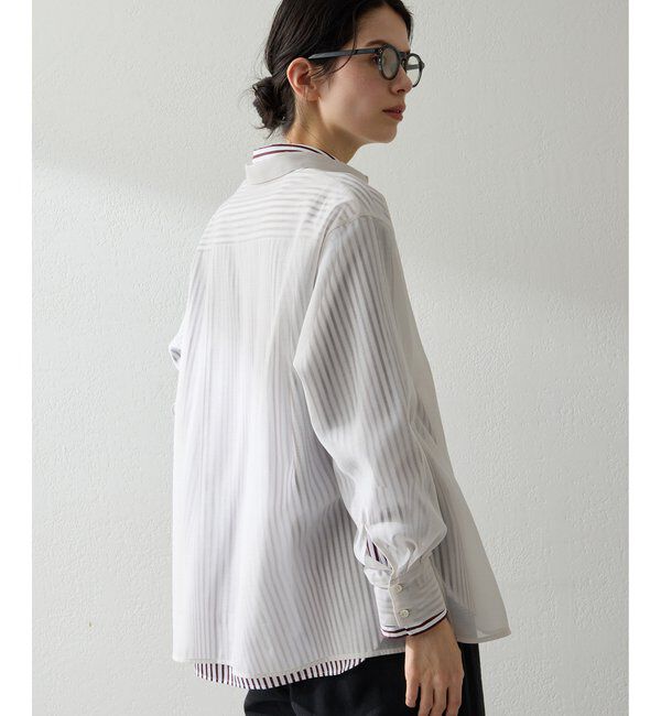 THE PAUSE「【THE PAUSE】シアーオーガンジーシャツ」|シャツ・ブラウス|