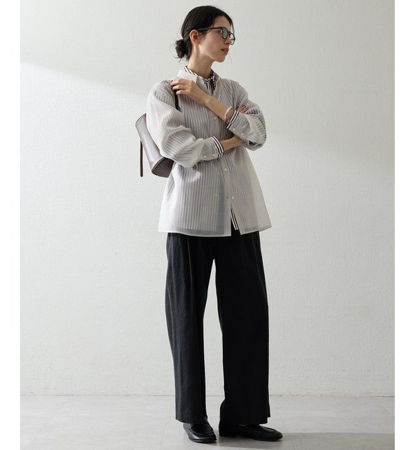 THE PAUSE「【THE PAUSE】シアーオーガンジーシャツ」|シャツ・ブラウス|