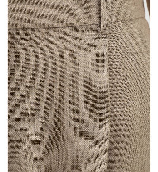  「リネンライクワイドパンツ」|チノ|