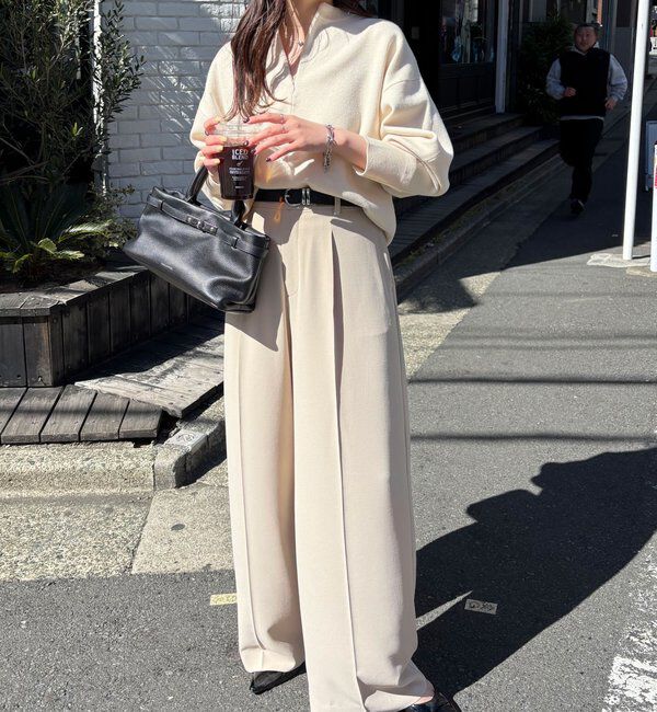  「ジップスウェットライクニット」|ニット・セーター|