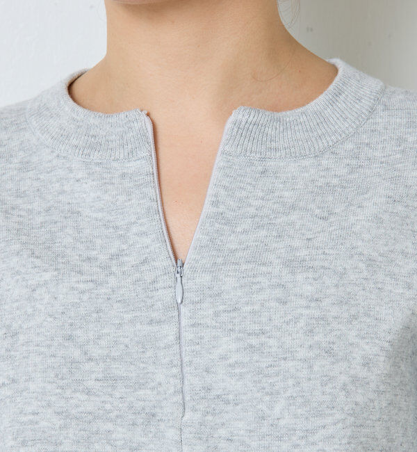  「ジップスウェットライクニット」|ニット・セーター|