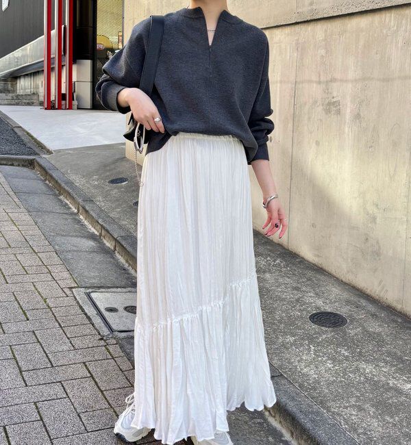  「ジップスウェットライクニット」|ニット・セーター|