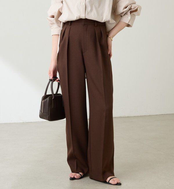  「ウールライクタックパンツ」|チノ|