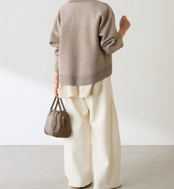  「スウェットライクラウンドヘムニット」|ニット・セーター|