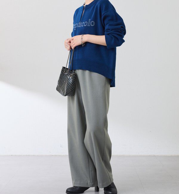  「スウェットライクラウンドヘムニット」|ニット・セーター|