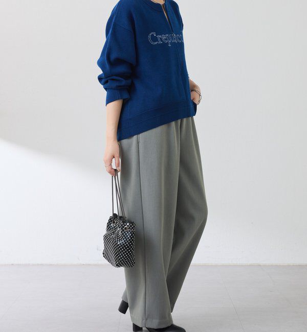  「スウェットライクラウンドヘムニット」|ニット・セーター|