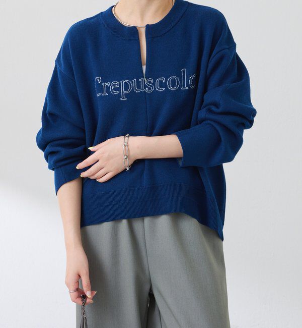  「スウェットライクラウンドヘムニット」|ニット・セーター|