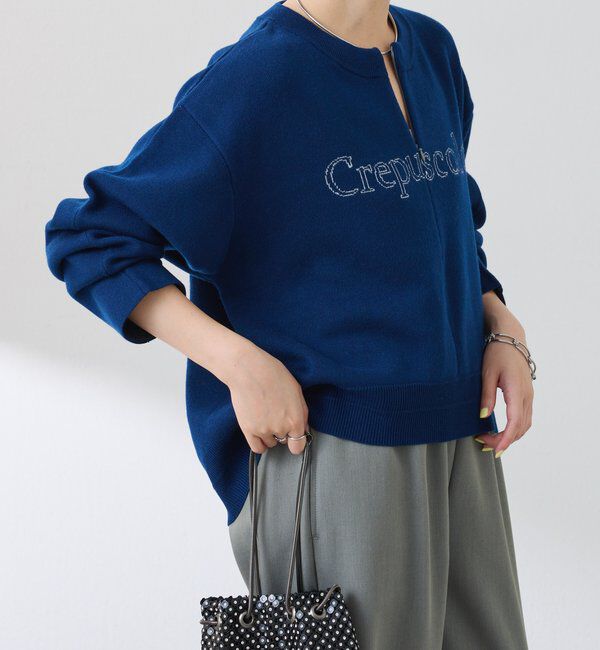  「スウェットライクラウンドヘムニット」|ニット・セーター|