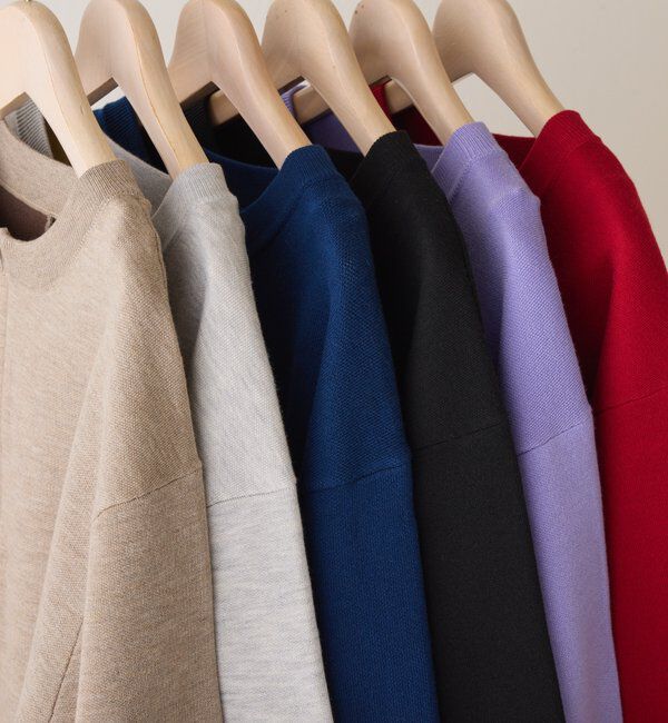  「スウェットライクラウンドヘムニット」|ニット・セーター|