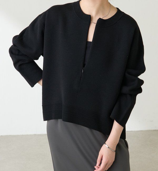  「スウェットライクラウンドヘムニット」|ニット・セーター|