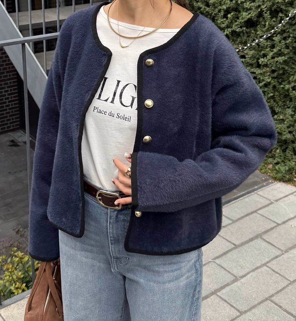 「ミニシャギーカーディガン」|ニット・セーター|