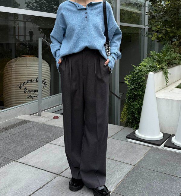  「2WAYヘンリーネックニット」|ニット・セーター|