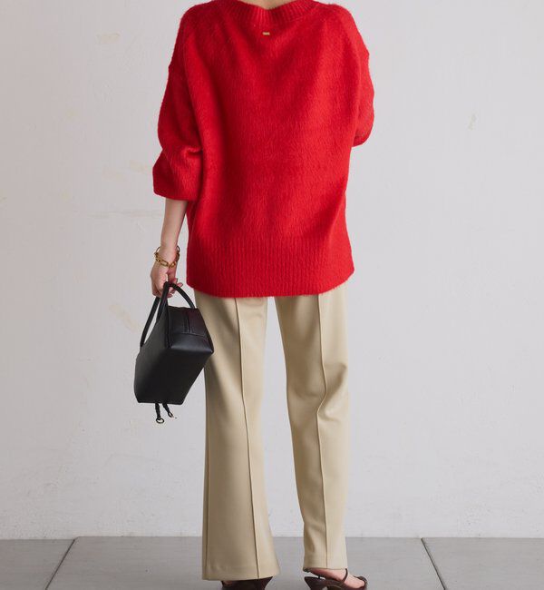  「ピンタックセミフレアーパンツ」|チノ|