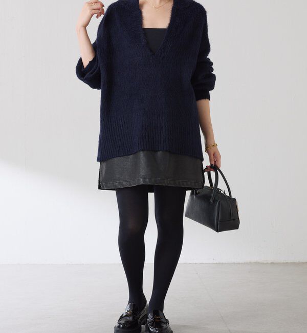  「エアリー深Vニット」|ニット・セーター|