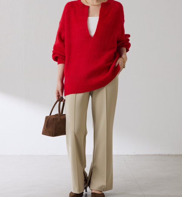 「エアリー深Vニット」|ニット・セーター|