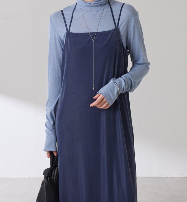  「ベロアキャミワンピース」|ワンピース|