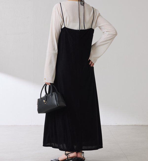  「ベロアキャミワンピース」|ワンピース|