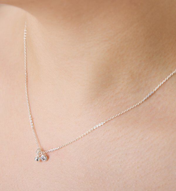  「【PAPILLONNER/パピヨネ】ミックスミニチャームネックレス」|リング|シルバー