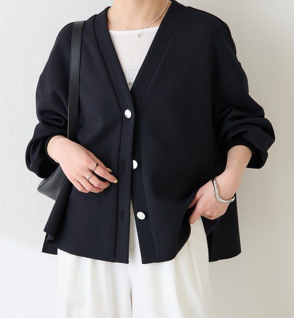  「メタル釦ジョーゼットカーディガン」|Tシャツ・カットソー|
