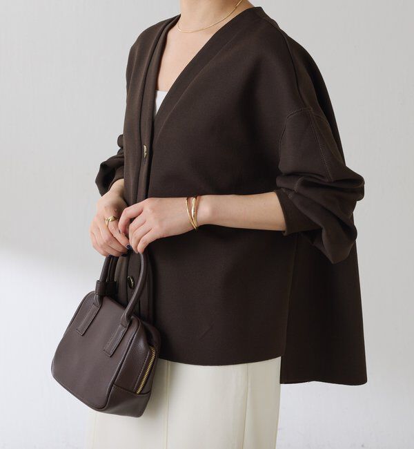  「メタル釦ジョーゼットカーディガン」|Tシャツ・カットソー|