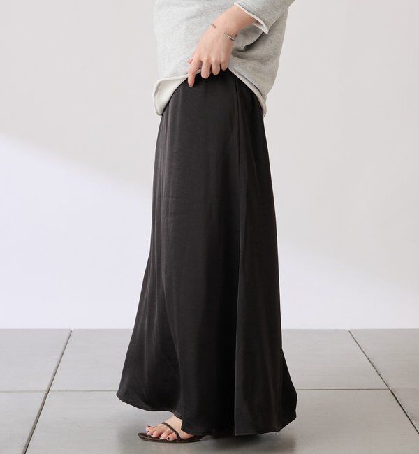  「【COLLAGE&times;gemeil　コラボアイテム】レイヤードサテンスカート」|スカート|