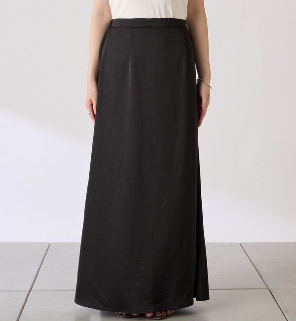  「【COLLAGE&times;gemeil　コラボアイテム】レイヤードサテンスカート」|スカート|