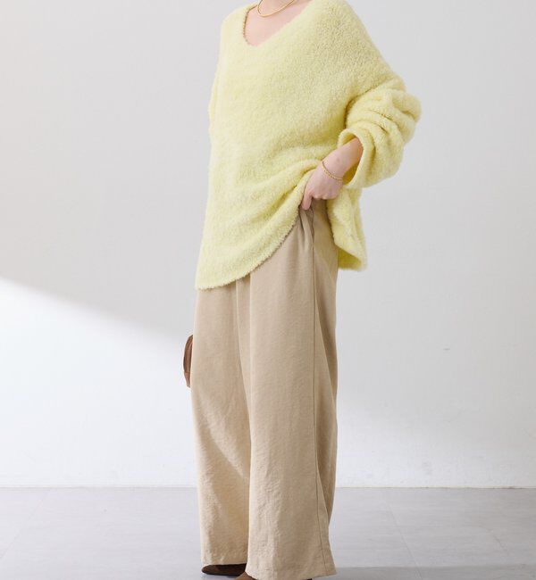  「【ウエスト調整可】ピーチイージーパンツ」|チノ|