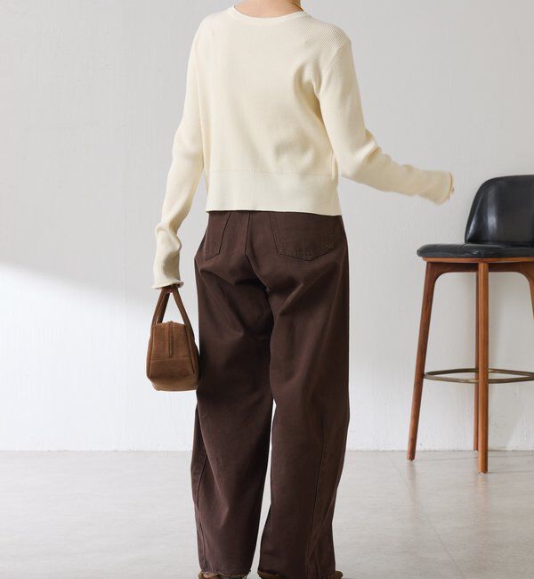  「ラインボタンコンパクトカーディガン」|ニット・セーター|