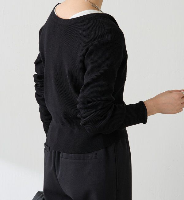  「ラインボタンコンパクトカーディガン」|ニット・セーター|