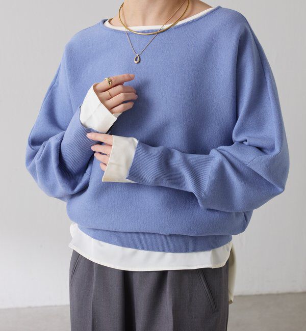  「袖リブ２WAYドルマンニット」|ニット・セーター|