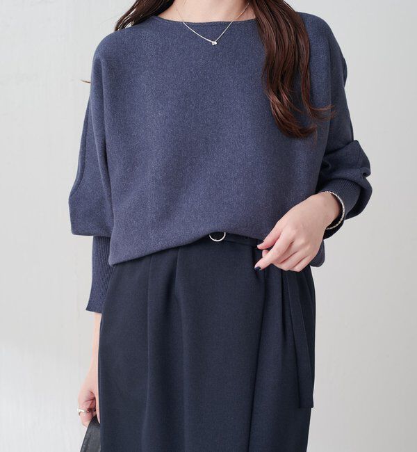  「袖リブ２WAYドルマンニット」|ニット・セーター|