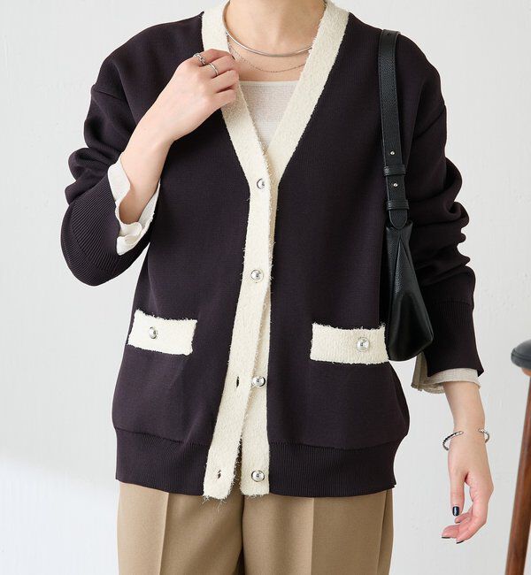  「ハーフミラノニットカーディガン」|ニット・セーター|
