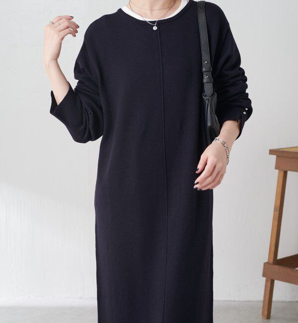  「【前後２通りで着れる】2WAYニットワンピース」|ワンピース|
