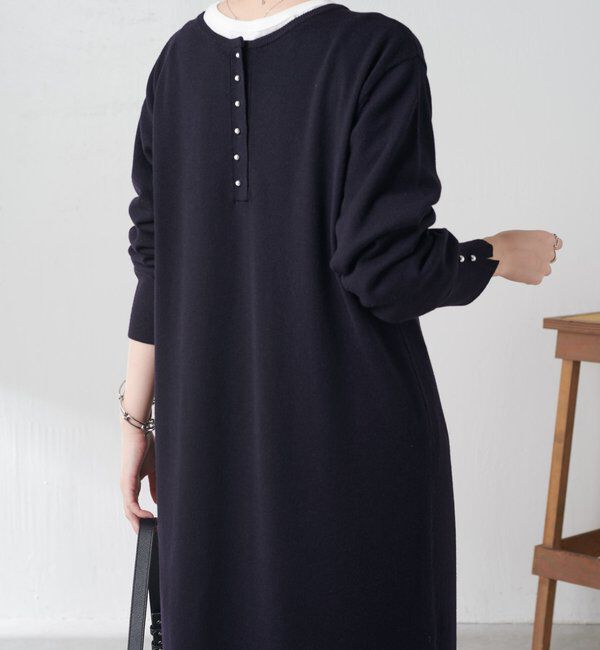  「【前後２通りで着れる】2WAYニットワンピース」|ワンピース|