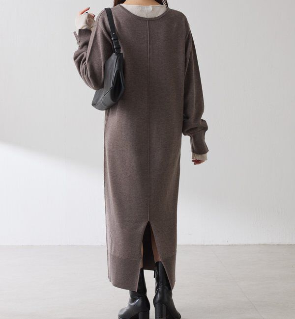  「【前後２通りで着れる】2WAYニットワンピース」|ワンピース|