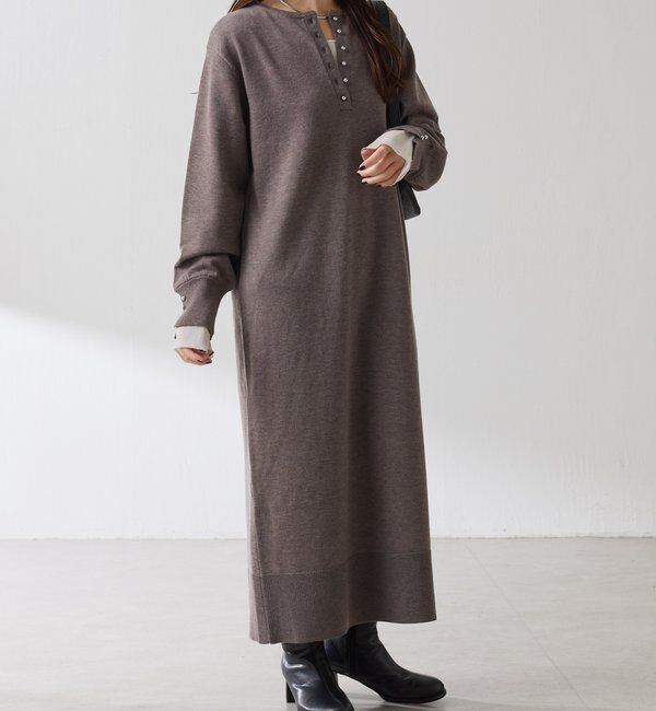  「【前後２通りで着れる】2WAYニットワンピース」|ワンピース|