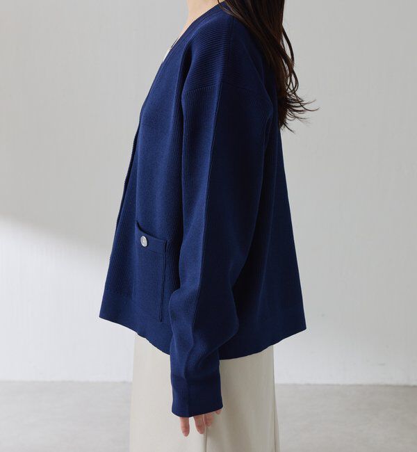  「ツヤボタンカーディガン」|ニット・セーター|