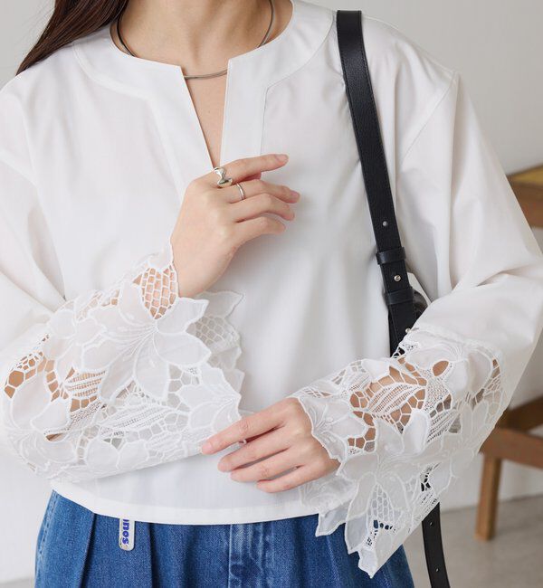  「刺繍レースブラウス」|シャツ・ブラウス|