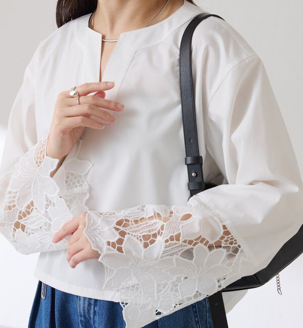  「刺繍レースブラウス」|シャツ・ブラウス|