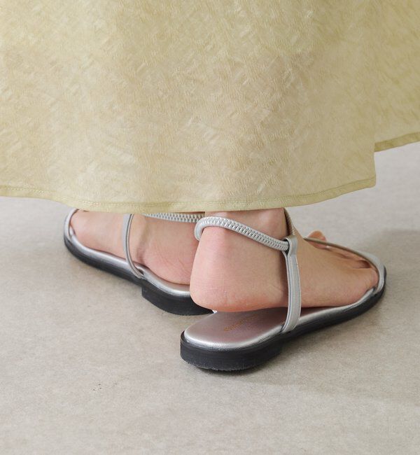  「【PAPILLONNER/パピヨネ】フラットスクエアサンダル」|その他|