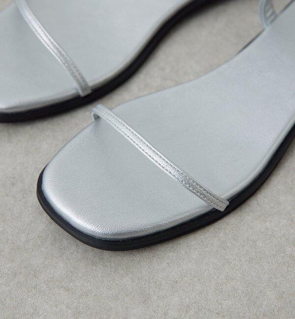  「【PAPILLONNER/パピヨネ】フラットスクエアサンダル」|その他|